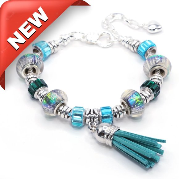 Charmed Life Bracelet: Aqua Marina (#1121) - Picture 1 of 3